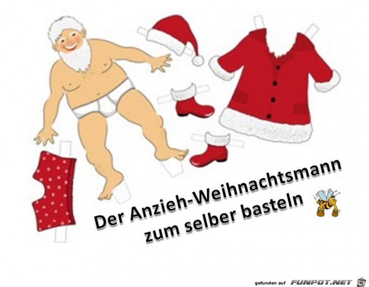 Der Anzieh Weihnachtsmann