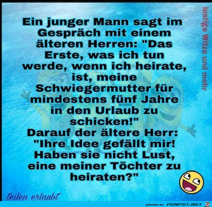 ein junger mann sagt