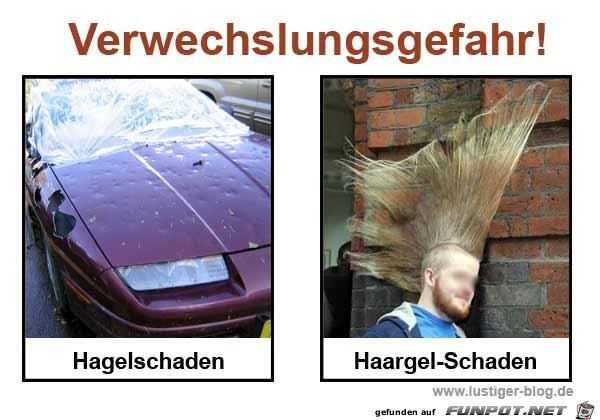 Achtung - Verwechslungsgefahr