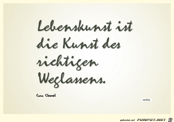 Lebenskunst ist Lebenskunst ist