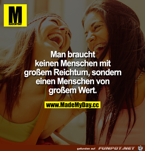 Man braucht keinen 