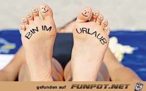 Bin im Urlaub