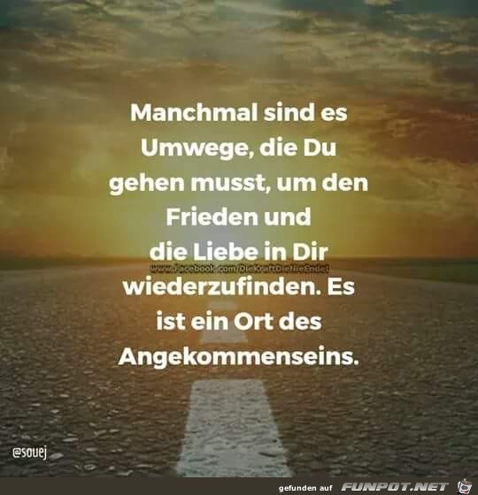 Manchmal sind es Umwege