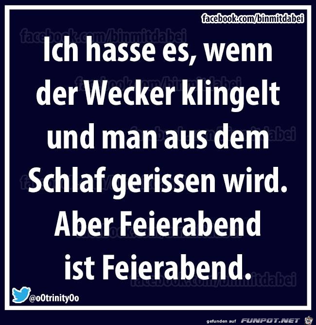 Wenn der Wecker klingelt Wenn der Wecker klingelt