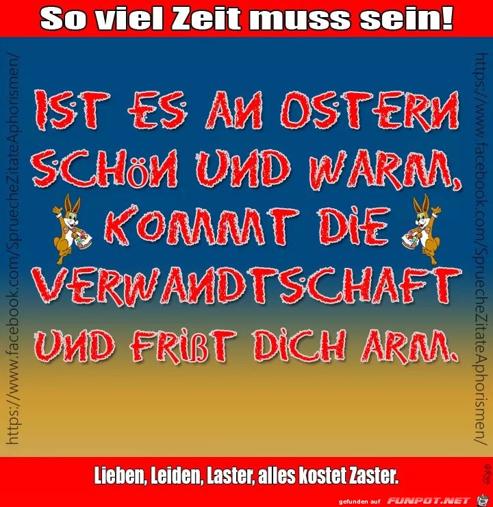 ist es an ostern schoen