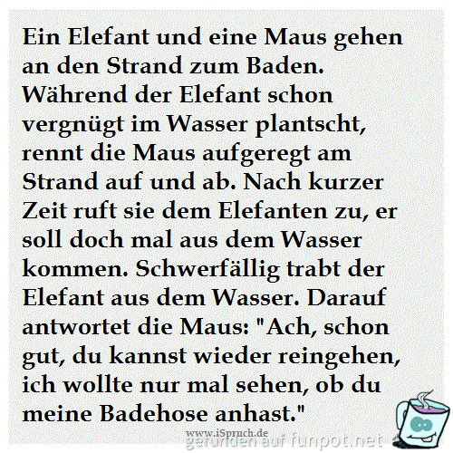 eine maus und ein elefant am strand eine maus und ein elefant am strand