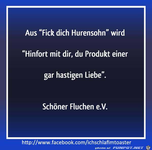 schoener fluchen eV