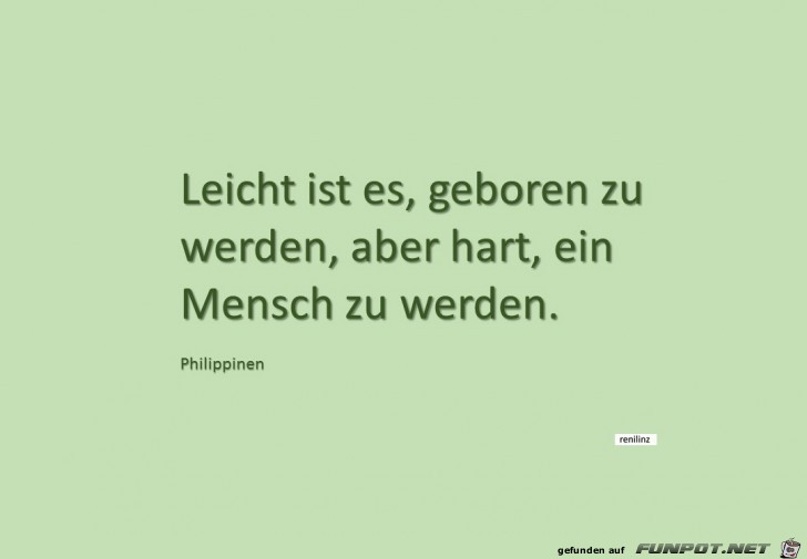 leicht ist es..