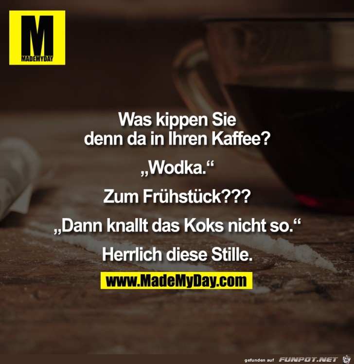 Kaffee mit Schuss