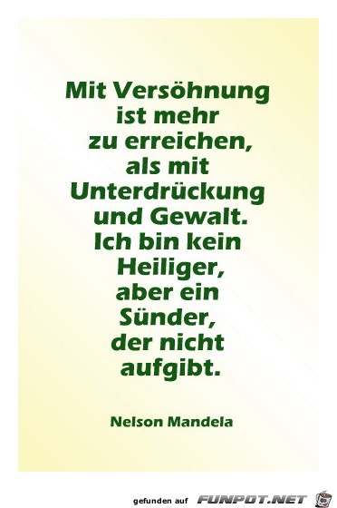 mit Versoehnung mit Versoehnung