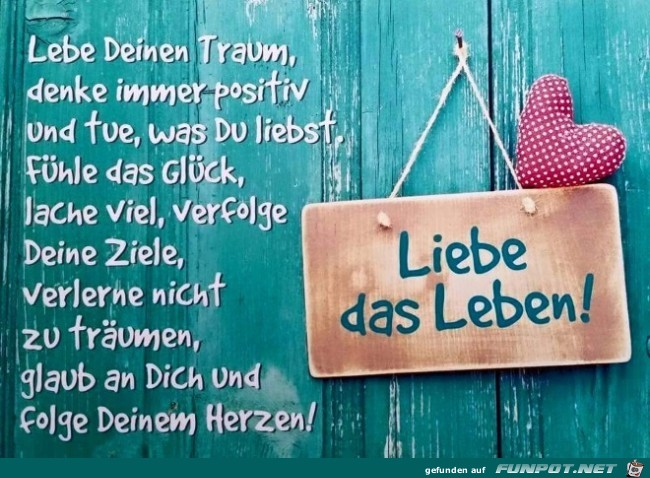 Liebe das Leben