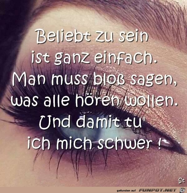 beliebt sein