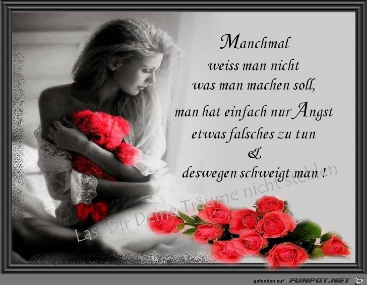 manchmal weiss man nicht manchmal weiss man nicht