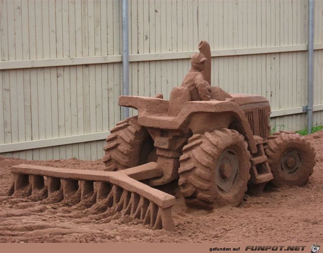 Sandskulpturen auf der Prince-Edward-Insel