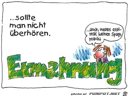 Ermahnung