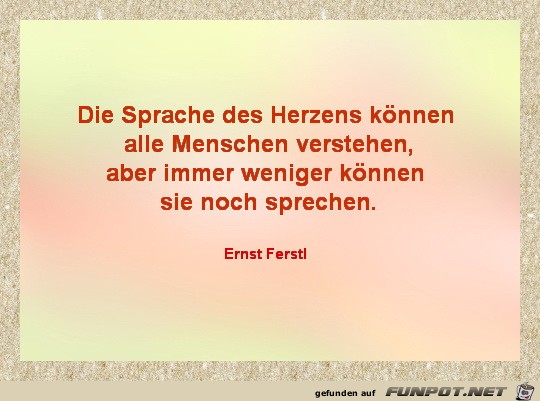 Die Sprache des Herzens Die Sprache des Herzens