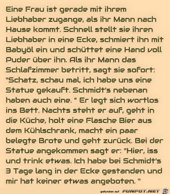 eine Frau und ihr Liebhaber