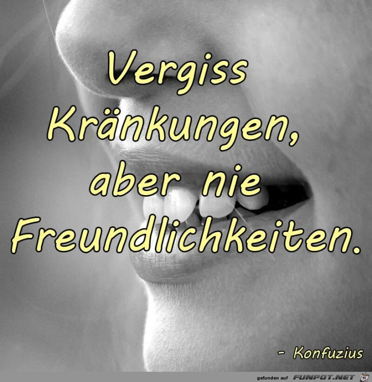 vergiss kraenkungen