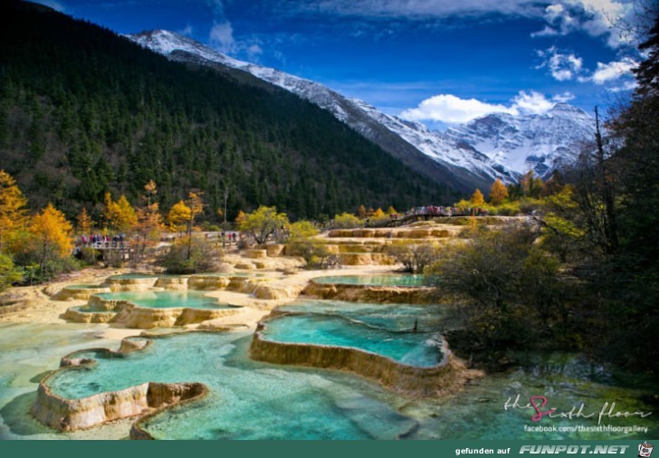 Huanglong - der Park in China besteht aus einem Fluss 3 Huanglong - der Park in China besteht aus einem Fluss 3