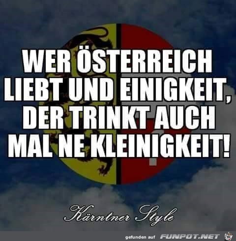 Wer sterreicht liebt und...