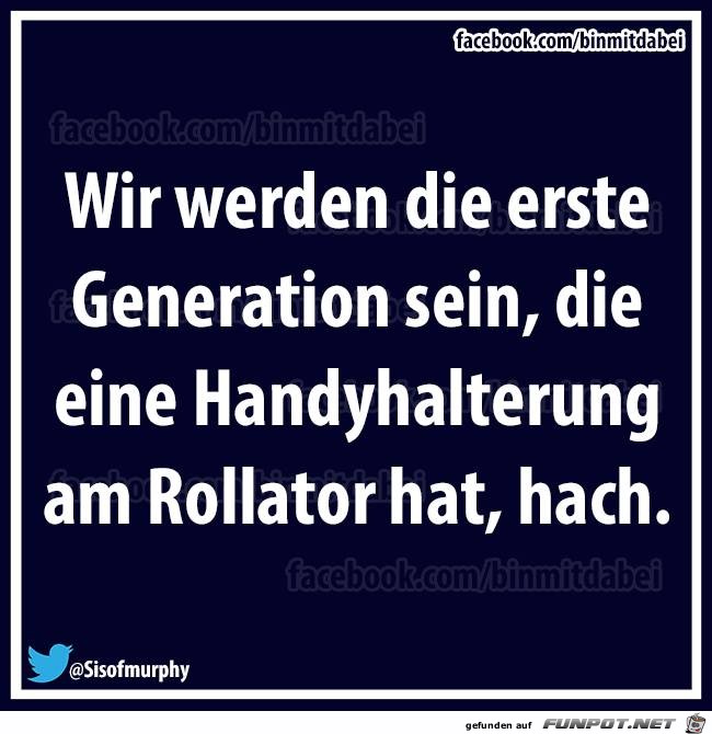 erste Generation mit Handyhalterung erste Generation mit Handyhalterung