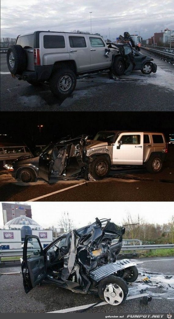 Hummer gegen Smart Hummer gegen Smart