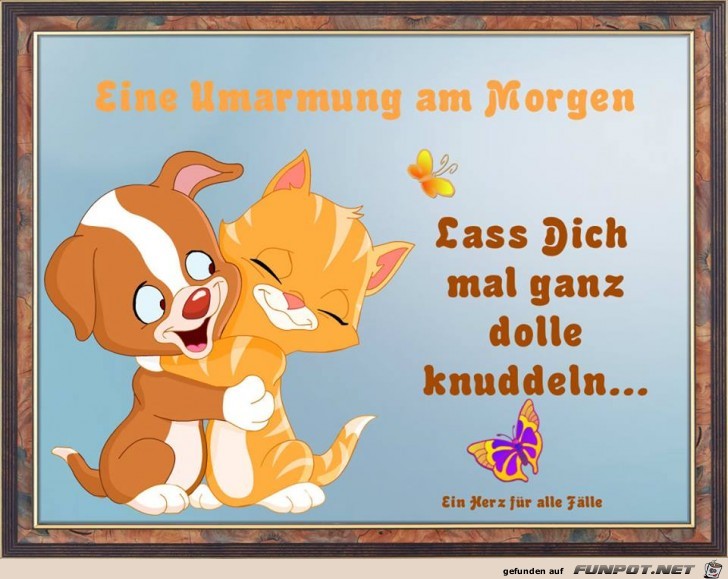 Eine Umarmung am Morgen