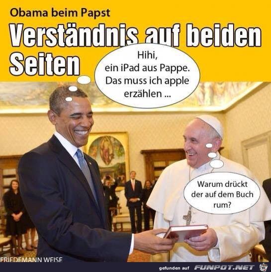 Obama beim Pabst