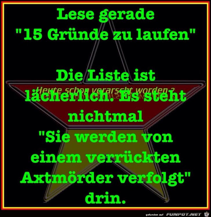 Gruende zum laufen Gruende zum laufen