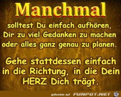 Manchmal 