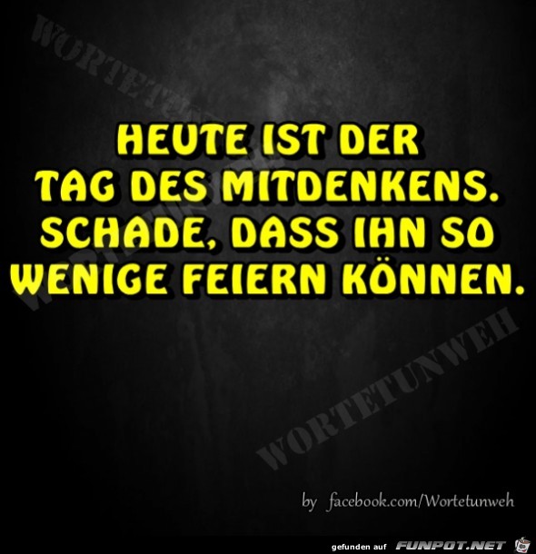 tag des mitdenkens tag des mitdenkens
