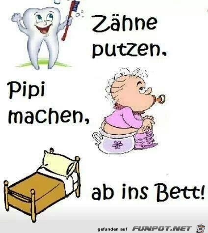 ab ins Bett