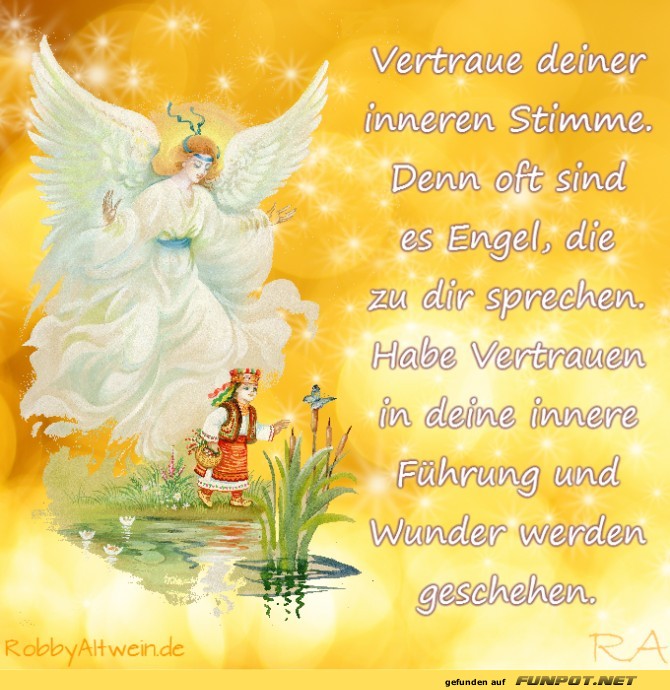 Vertraue deiner inneren Stimme Vertraue deiner inneren Stimme