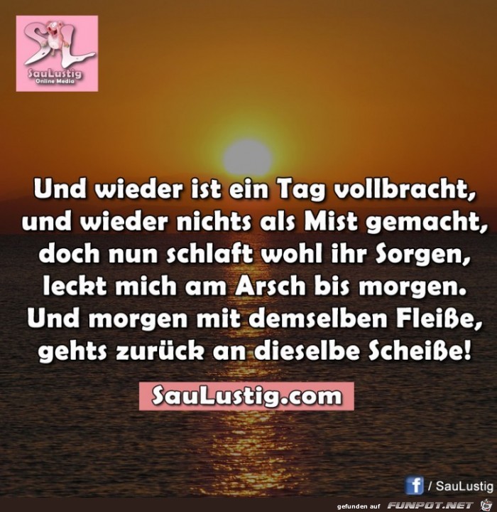  Tag ist vollbracht