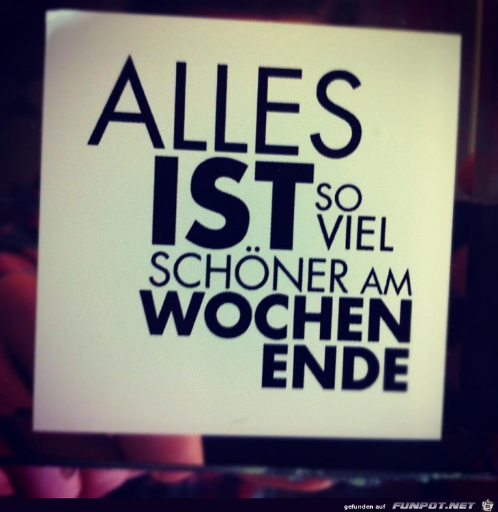 schoener am WE schoener am WE