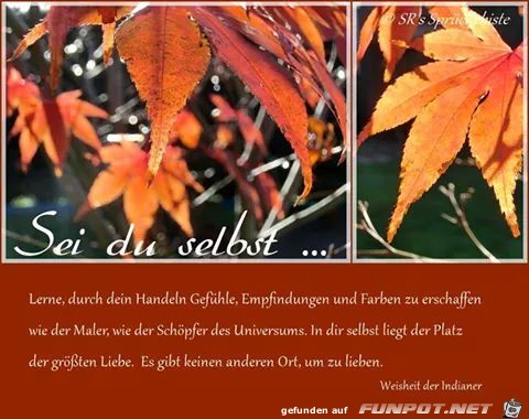 sei du selbst sei du selbst