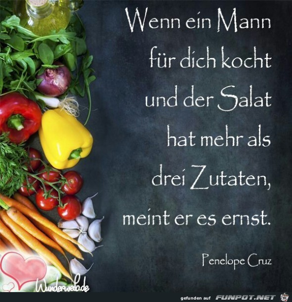 Wenn ein Mann für Dich kocht Wenn ein Mann für Dich kocht