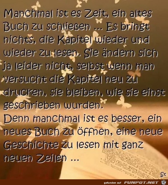 Manchmal ist es Zeit...