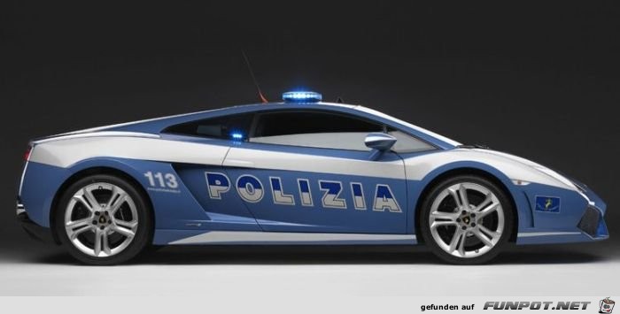 Der neue Streifenwagen der italienischen Polizei.
