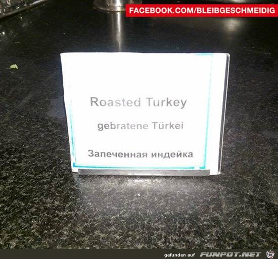 Gebratene Türkei Gebratene Türkei