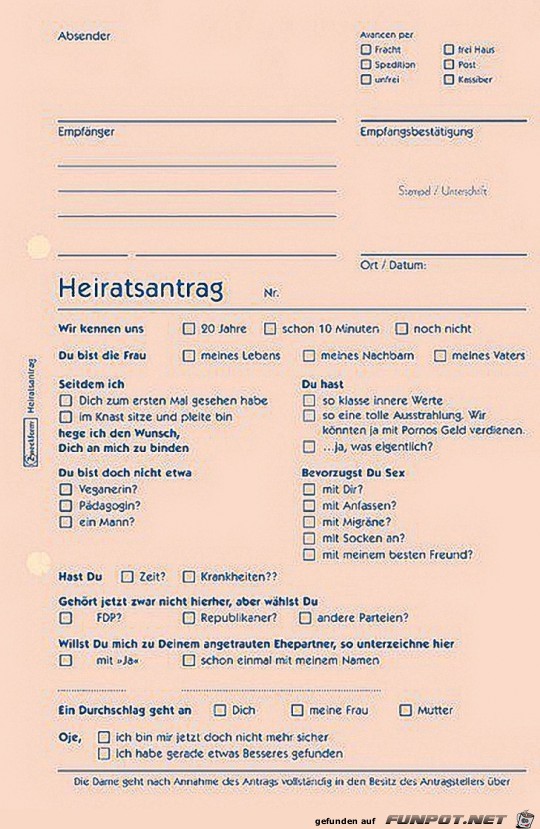 Heiratsantrag