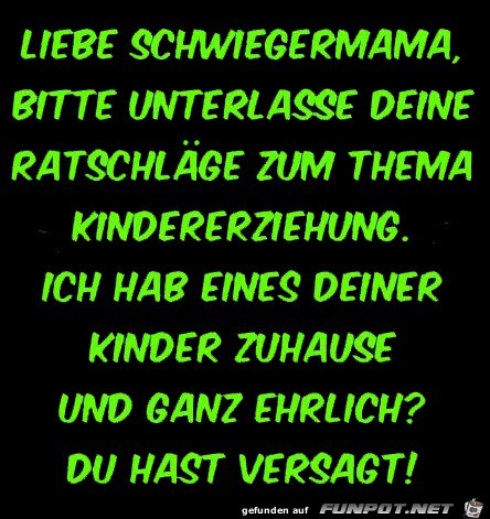 liebe Schwiegermama liebe Schwiegermama