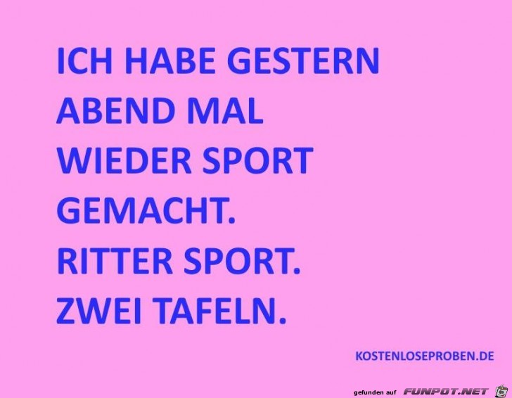 Sport gemacht