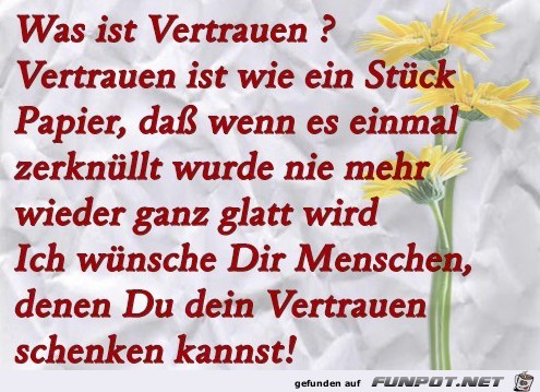 Was ist Vertrauen