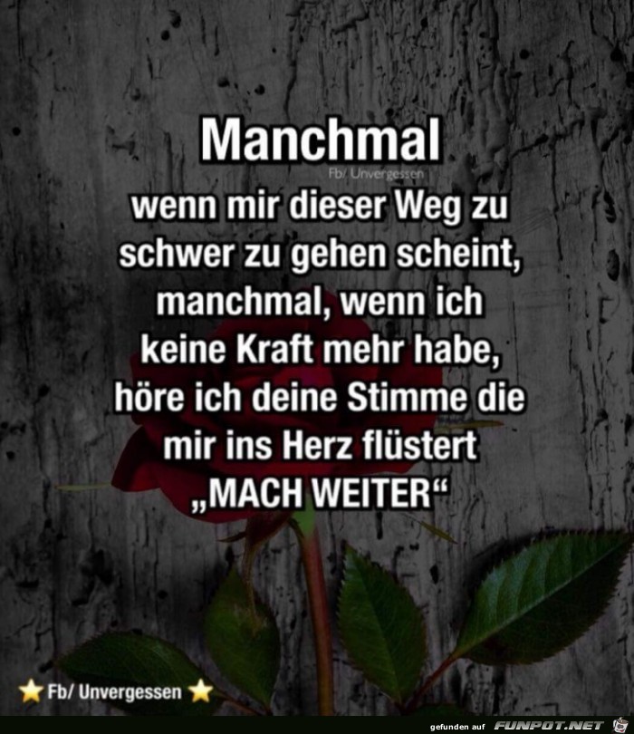 manchmal manchmal