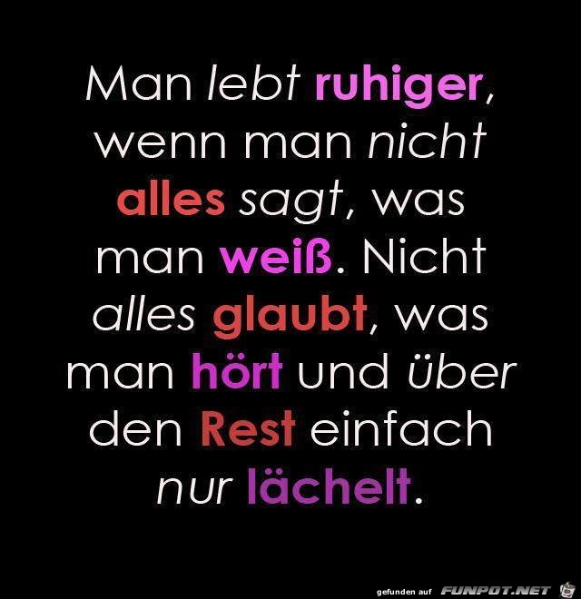 man lebt ruhiger man lebt ruhiger