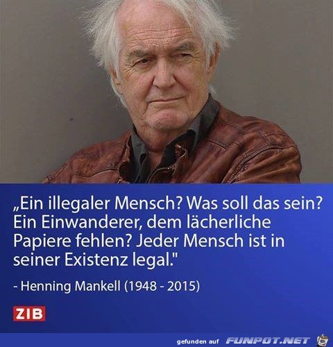 ein illegaler Mensch