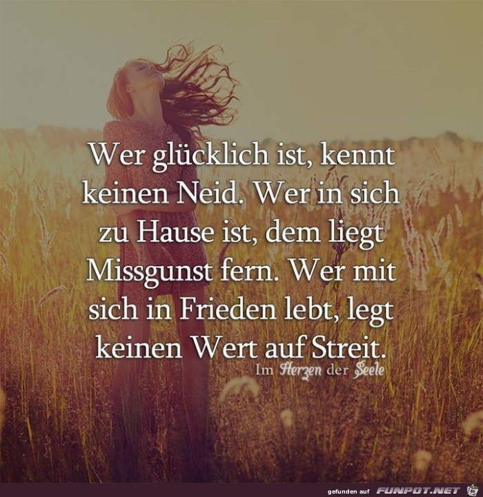 Wer glcklich ist...