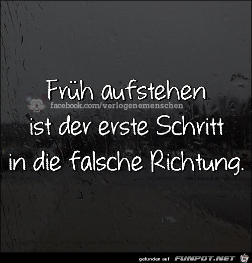 Frueh aufstehen Frueh aufstehen