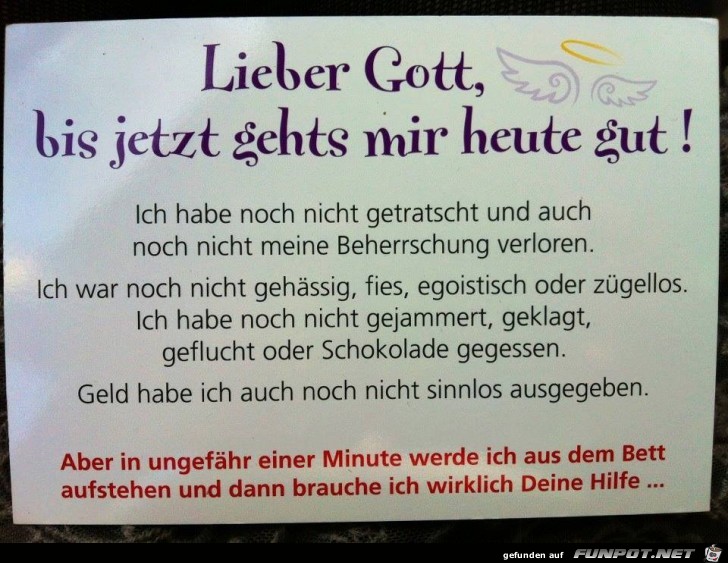 Lieber Gott Lieber Gott